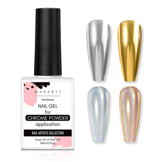 Makartt front bottle of clear top coat showing glossy finish and brand