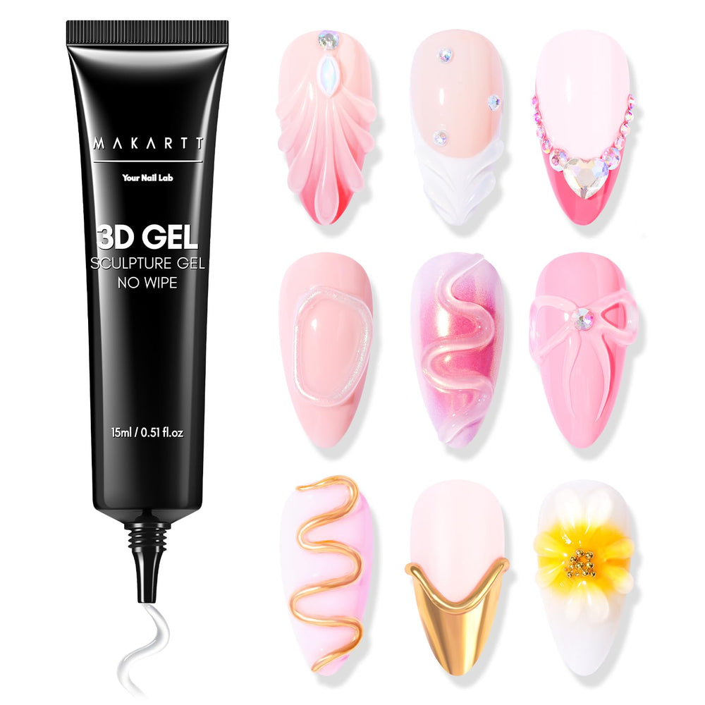 Makartt front packaging of 3D sculpting gel showing product identity and benefit of precise sculpting