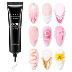 Makartt front packaging of 3D sculpting gel showing product identity and benefit of precise sculpting