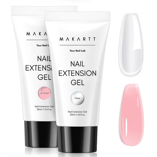 Makartt front packaging showing two 50ml jars and kit contents for long-lasting extensions