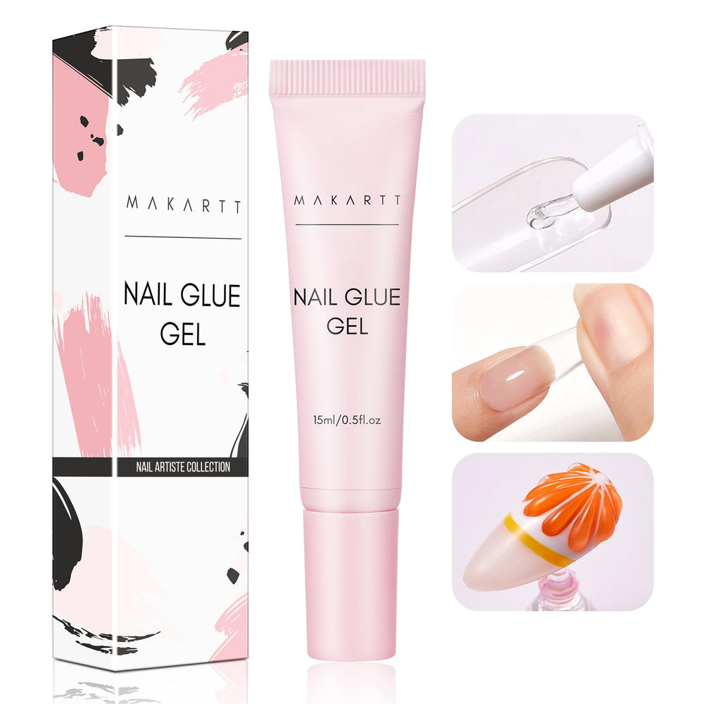 Makartt front packaging showing gel nail glue for neat application
