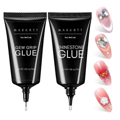 Makartt front packaging showing both glue gel tubes and benefits