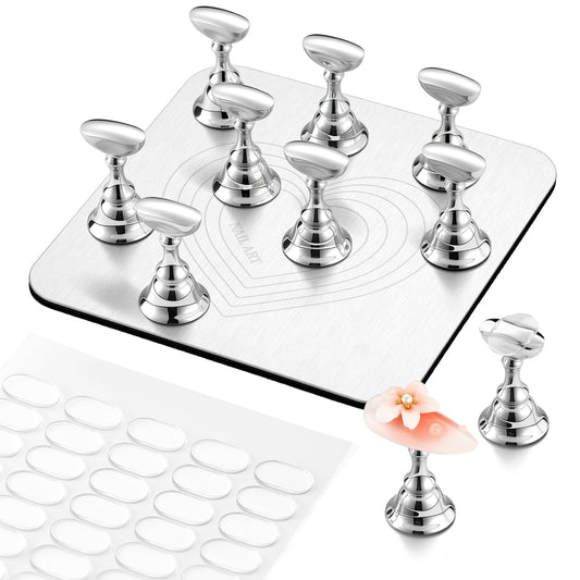 Makartt front view metal base with holders showing organized workspace benefit