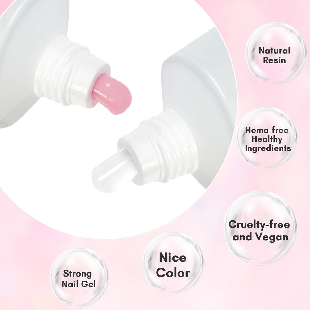Makartt gel kit being applied with dual form showing controlled shaping benefit