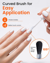Makartt glossy French tip finished look showing high-shine benefit