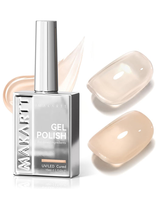 Makartt bottle front view shows sleek silver design and elegant presentation