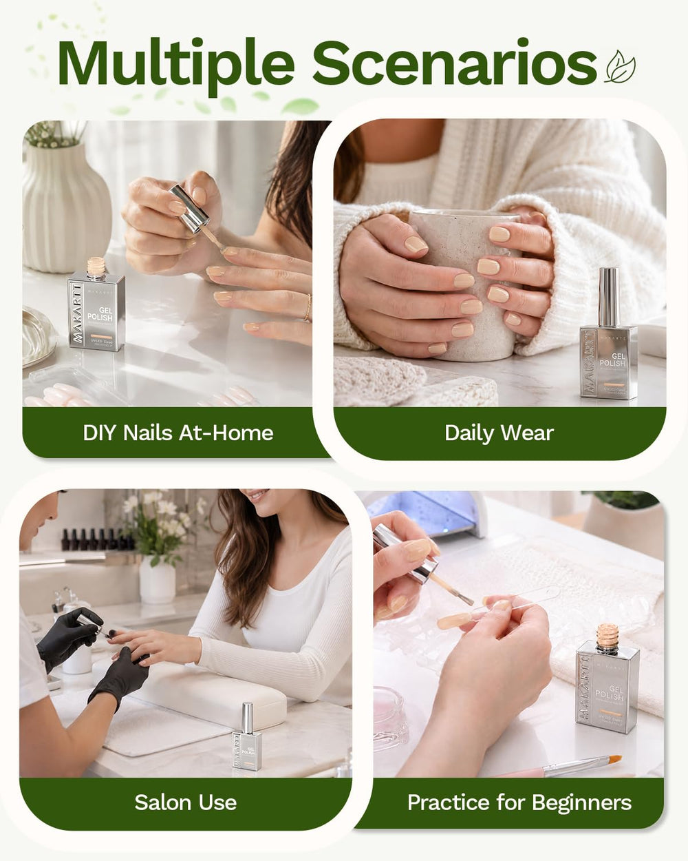 Makartt in a salon setting during application showing beginner-friendly brush