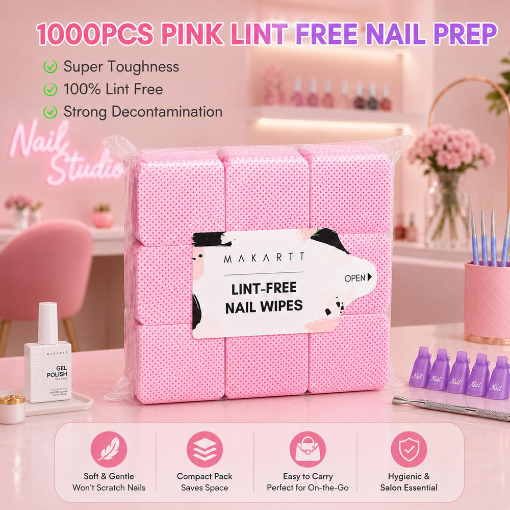 Makartt wipes on a salon station with tools, professional-ready cleanliness