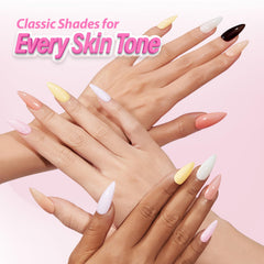 Makartt size comparison with coin showing 15ml volume for travel-friendly nail kit