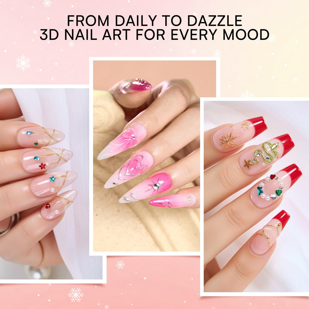 Makartt nails with gold and silver chrome delivering high-shine mirror effect