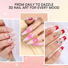 Makartt nails with gold and silver chrome delivering high-shine mirror effect