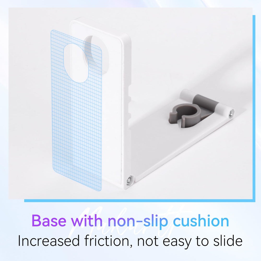 Makartt stand used as phone holder so you can watch while nails cure