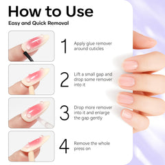 Makartt removing regular polish and residue for cleaner nail surface