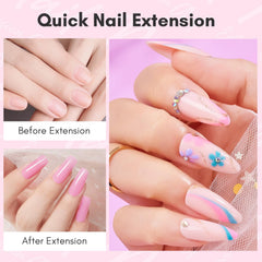 Makartt poly gel sculpted on a dual form demonstrating controlled shaping benefit