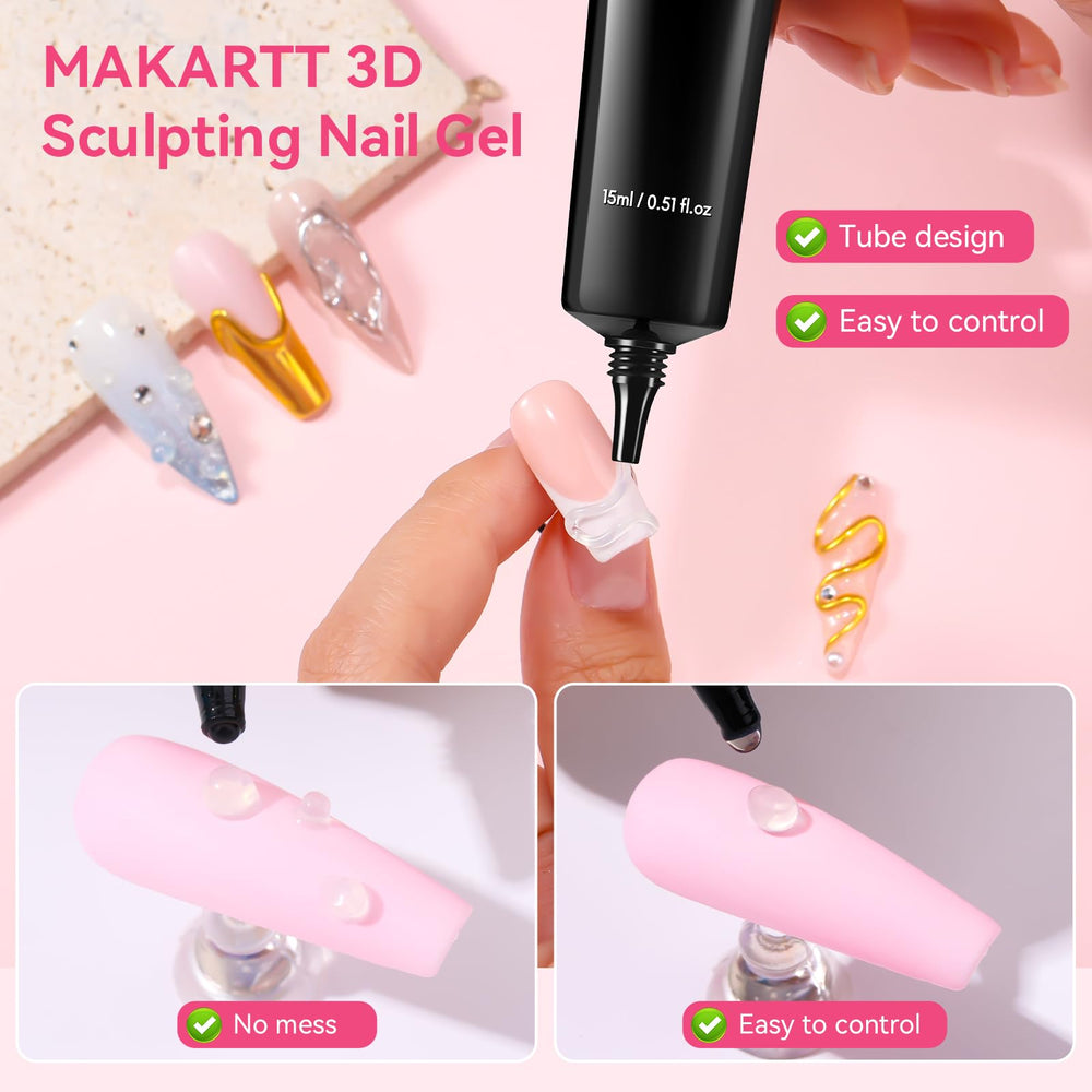 makartt size scale with measuring tool showing 15g gel volume