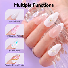 Makartt white 3d gel being shaped with a tool showing precise control