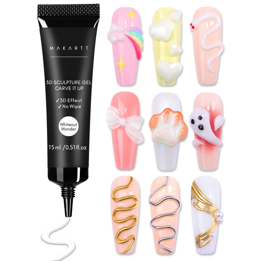 Makartt tube front view showing product and easy squeeze applicator for precise sculpting