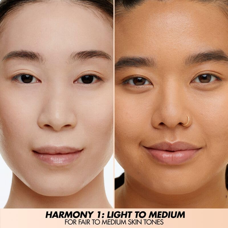 Make Up For Ever palette being applied to cheek illustrating natural finish