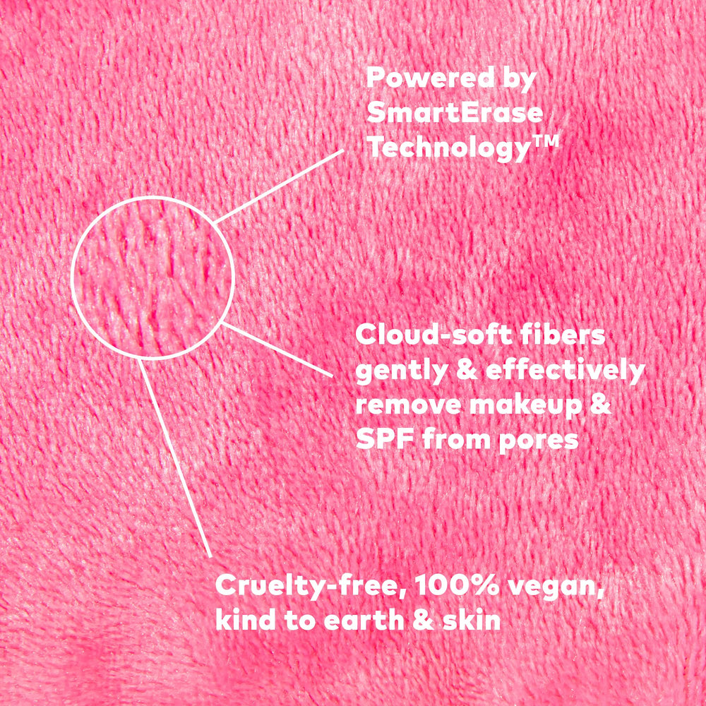MakeUp Eraser held in hand to show Mini PRO size and travel-friendly convenience