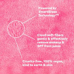 MakeUp Eraser held in hand to show Mini PRO size and travel-friendly convenience