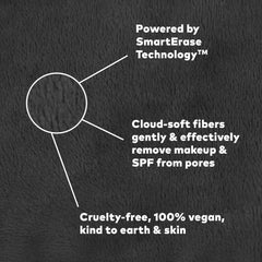 MakeUp Eraser Mini PRO in hand scale showing compact size and portability benefit