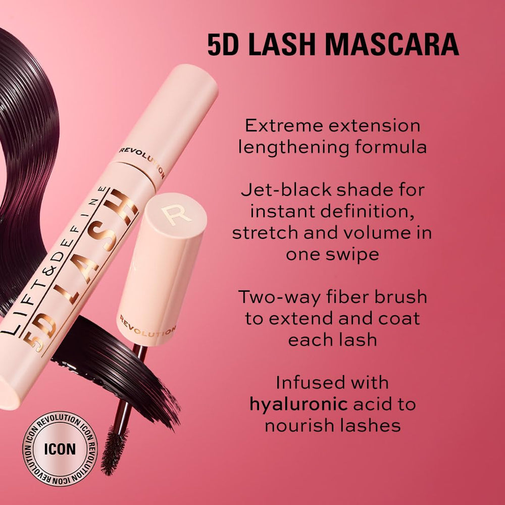 Makeup Revolution wand bristles close-up for precise lash separation