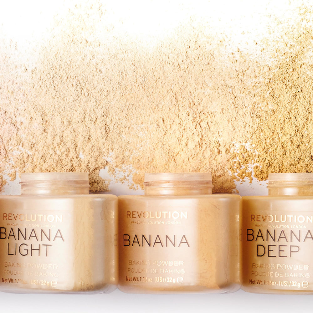 Makeup Revolution sponge baking demo applying powder for long-lasting set and definition