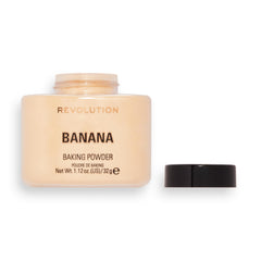 Makeup Revolution powder on vanity styled with mirror demonstrating everyday radiance