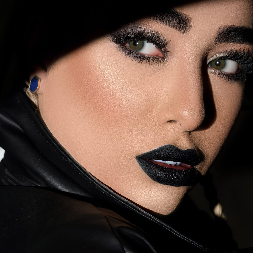 MAKI YIKA texture swipe showing rich black pigment and smooth finish