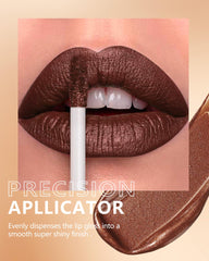 MAKI YIKA texture pool showing pearlescent gloss and smooth formula benefit: non sticky shine
