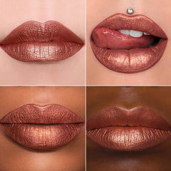 MAKI YIKA closed tube detail highlighting glitter cap and luxurious finish benefit: upscale unboxing feel