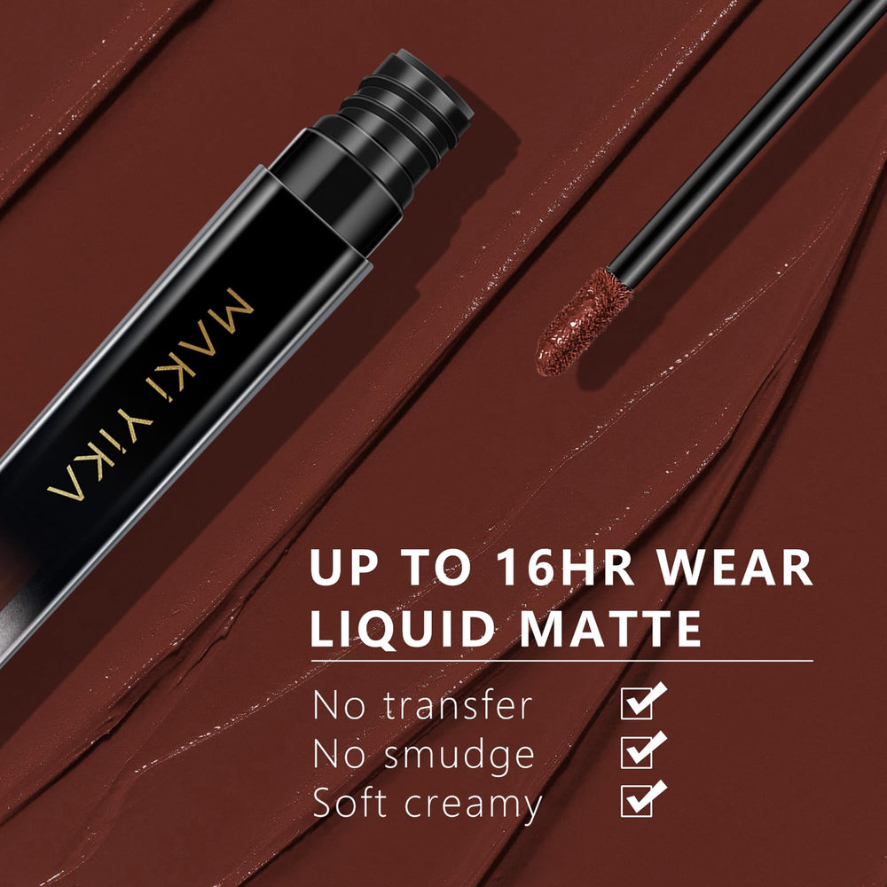 MAKI YIKA applied to lips highlighting smooth matte finish and comfortable wear