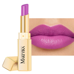 MAKI YIKA front-open tube showing glossy purple shade and travel convenience