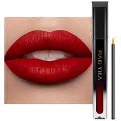 MAKI YIKA front packaging showing bold red shade and benefits
