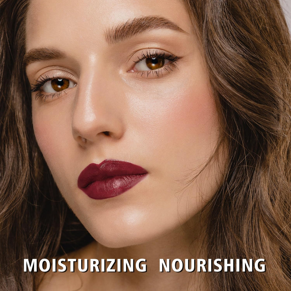 MAKI YIKA lip swatch on skin showcasing true color payoff and buildable intensity benefit