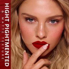 MAKI YIKA worn on lips closeup showing even, lasting color