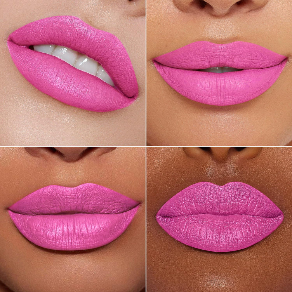 MAKI YIKA liquid texture swipe demonstrating smooth matte finish