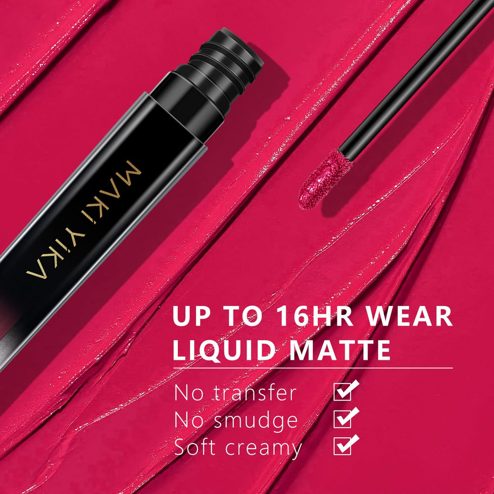 MAKI YIKA magenta swatch on arm showing bold pigmentation and true color