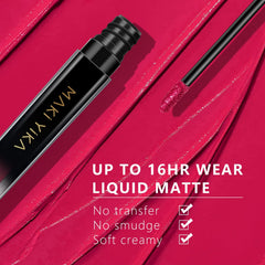 MAKI YIKA magenta swatch on arm showing bold pigmentation and true color