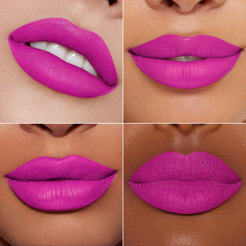 MAKI YIKA swatch on arm displaying intense Pink Soul pigment and true shade
