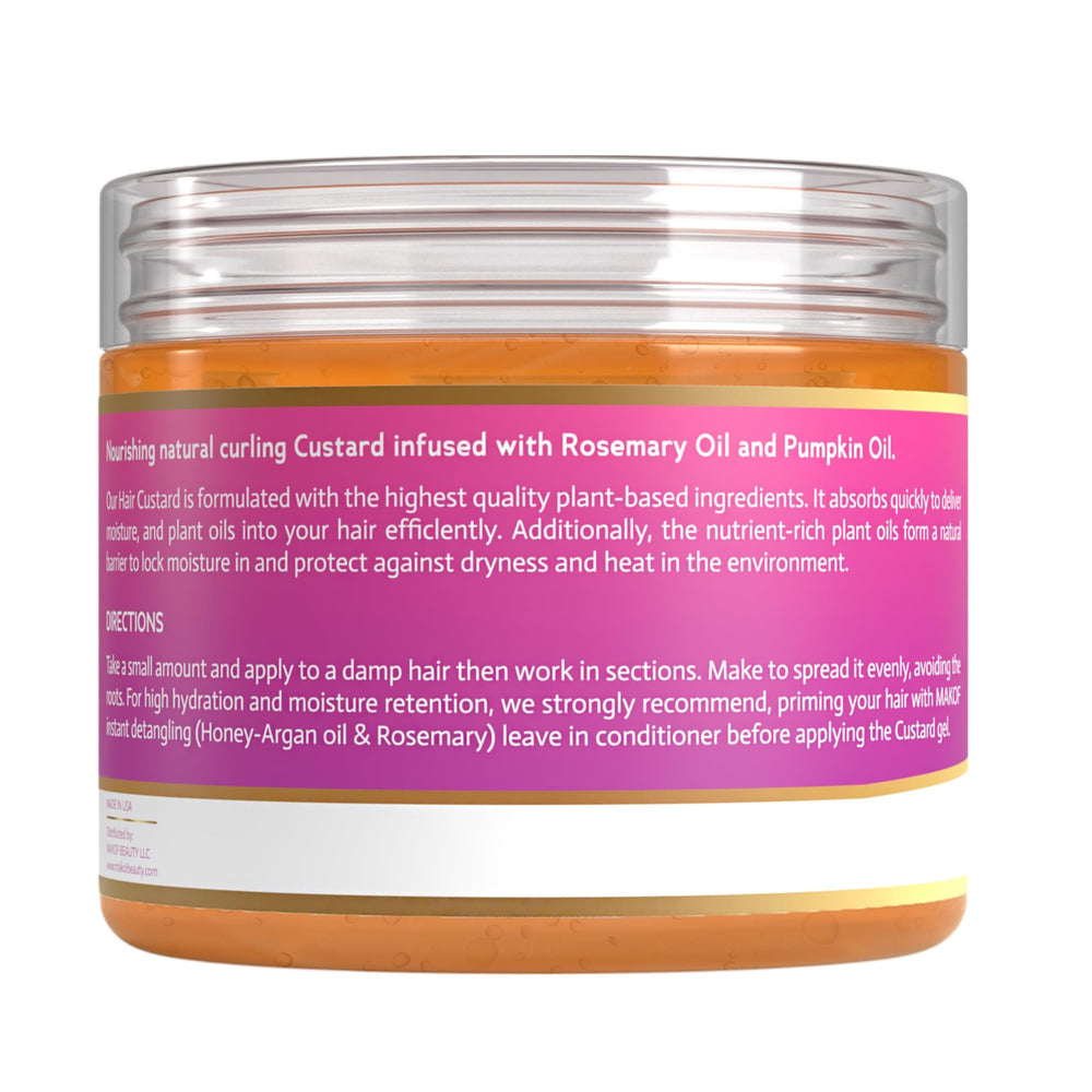 MAKOF BEAUTY application on damp hair for defined curl formation benefit