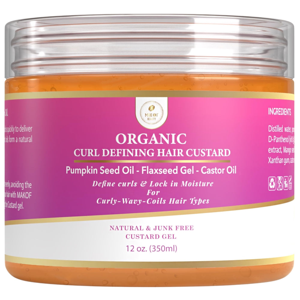 MAKOF BEAUTY front jar view showing product and branding benefits