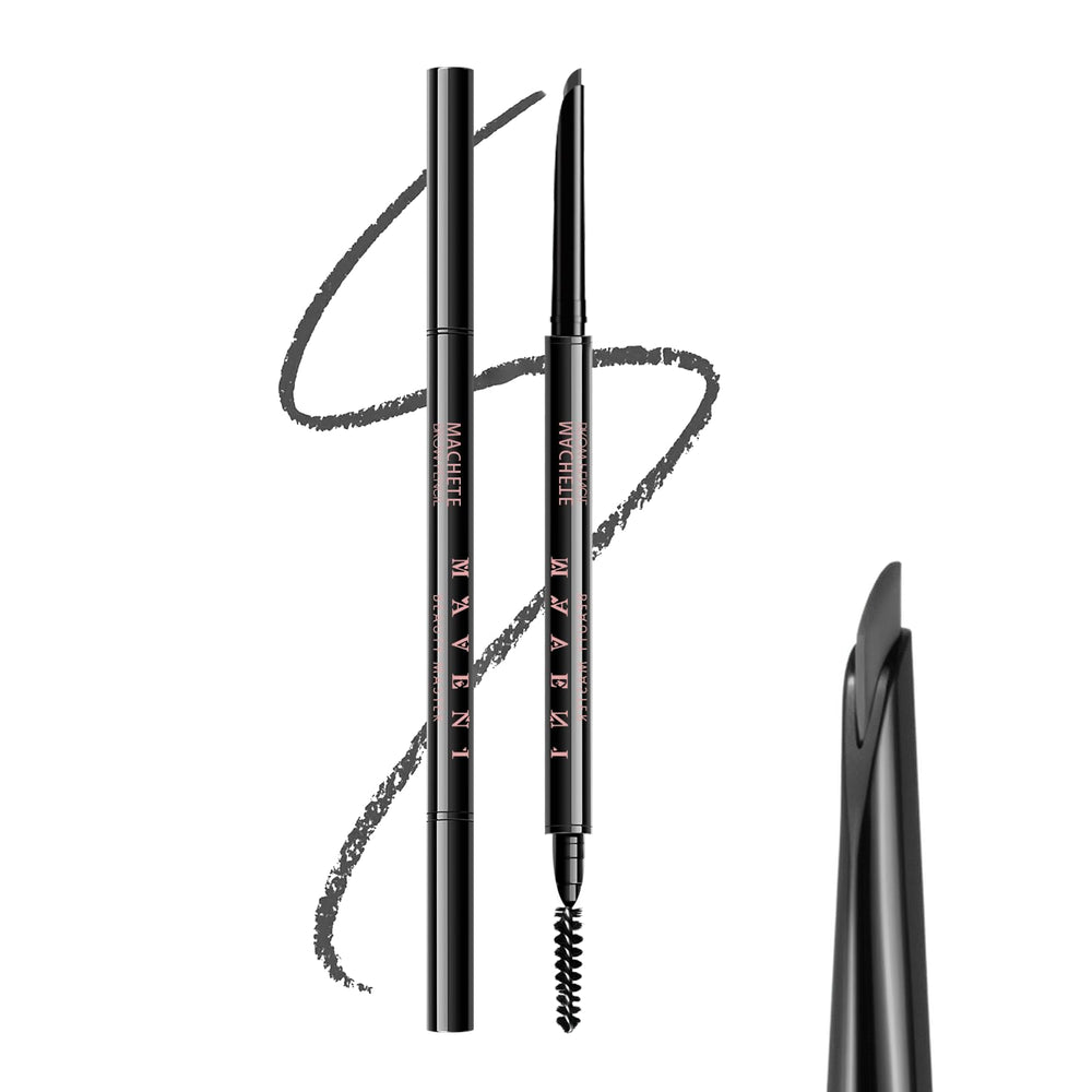 Maksure front packaging showing pencil and spoolie benefits