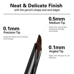 Maksure integrated spoolie brush detail for seamless blending and grooming