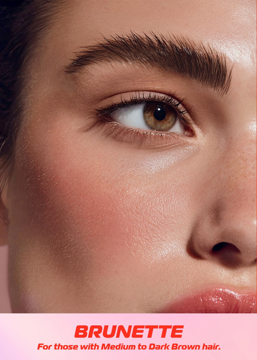 Makup Beauty lifestyle application on eyebrow demonstrating waterproof lasting benefit