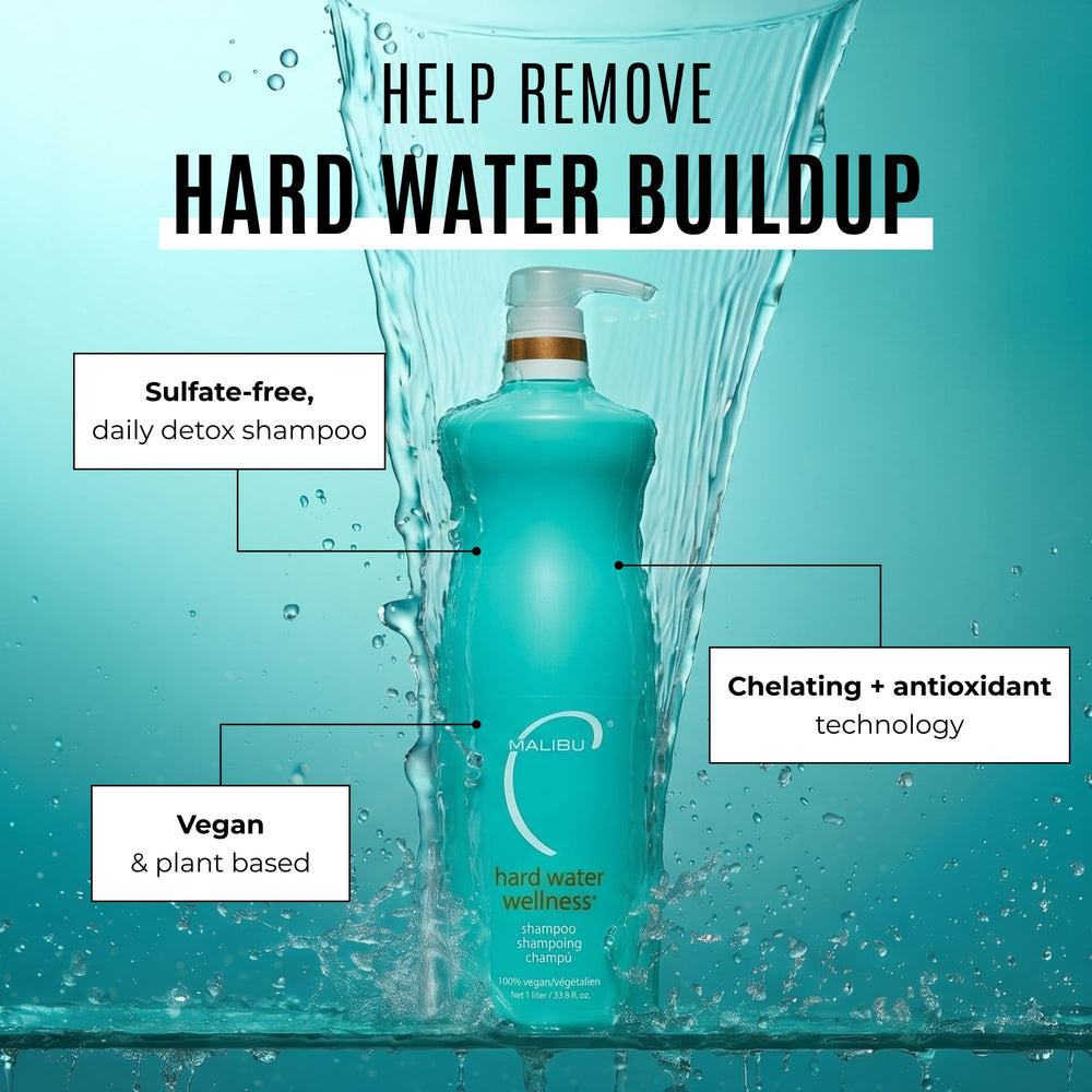 Malibu C close-up ingredient label highlighting citric acid and provitamin B5 benefits