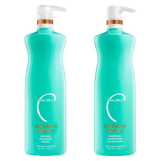 Malibu C duo front packaging showing both bottles for clear product recognition and benefits