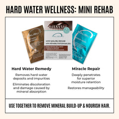 Malibu C hard water packet close-up texture showing clarify benefit