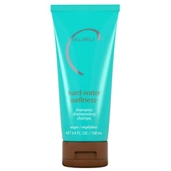 Malibu C travel bottle front view showing compact chelating shampoo benefits