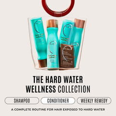 Malibu C paired with shampoo showing complete hard water routine benefit